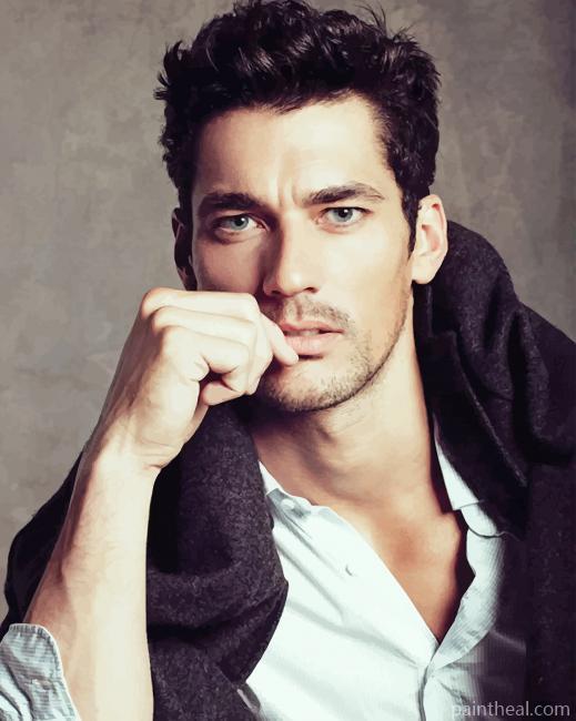 David Gandy British Model Painting By Numbers Kits