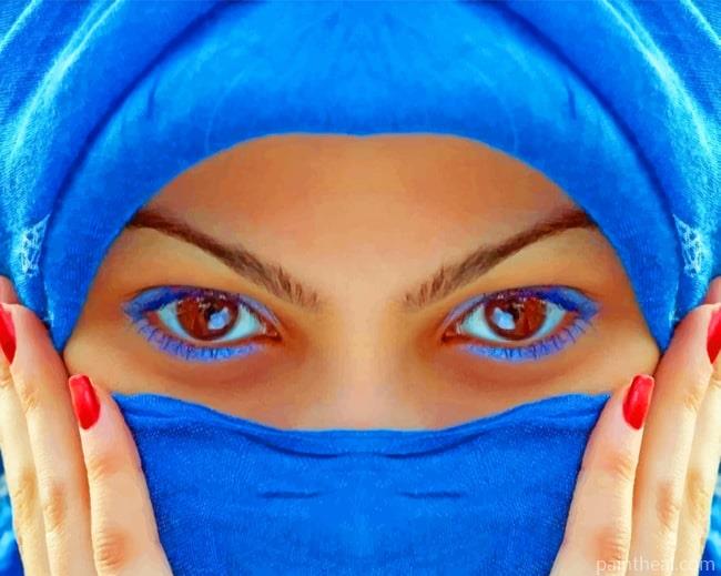 Blue Eyes Girl Painting By Numbers Kits