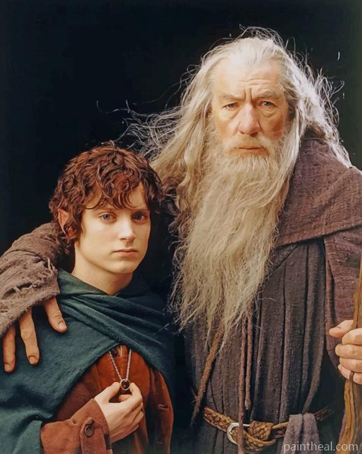 Gandalf And Frodo Painting By Numbers Kits