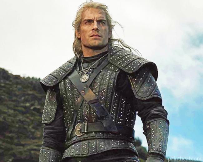 The Witcher Henry Cavill Actor Painting By Numbers Kits