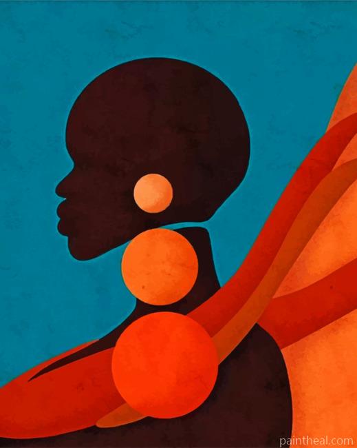 Aesthetic Black Woman Painting By Numbers Kits
