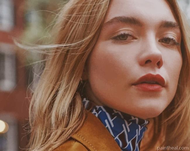 Actress Florence Pugh Painting By Numbers Kits