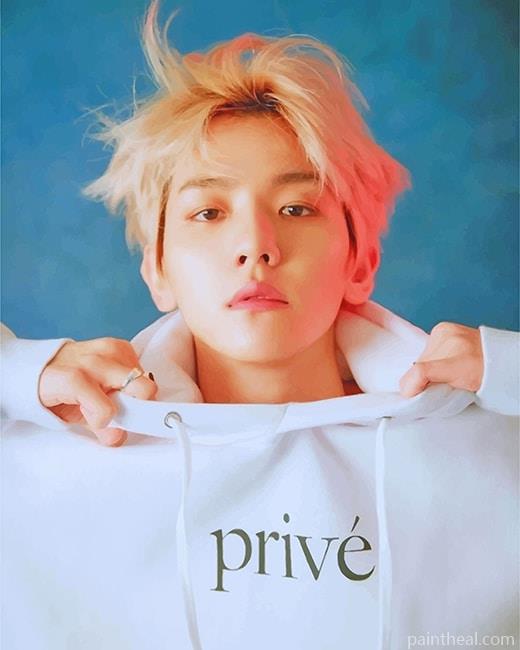Baekhyun EXO Painting By Numbers Kits