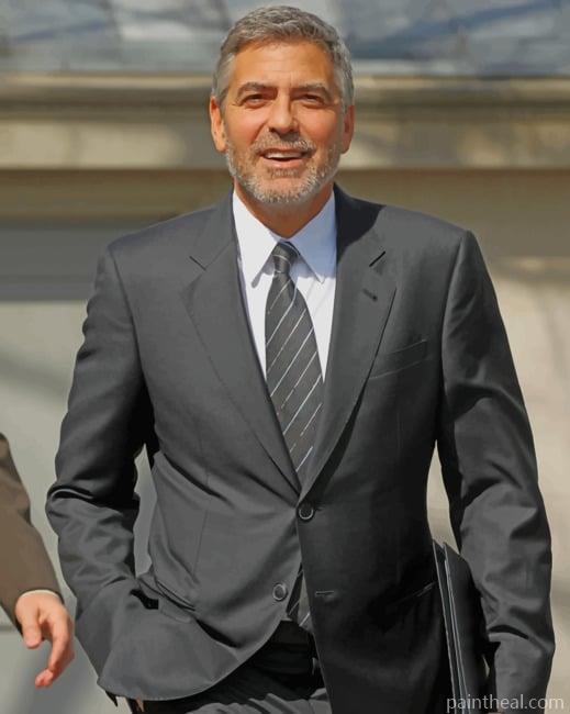 American Actor George Clooney Painting By Numbers Kits
