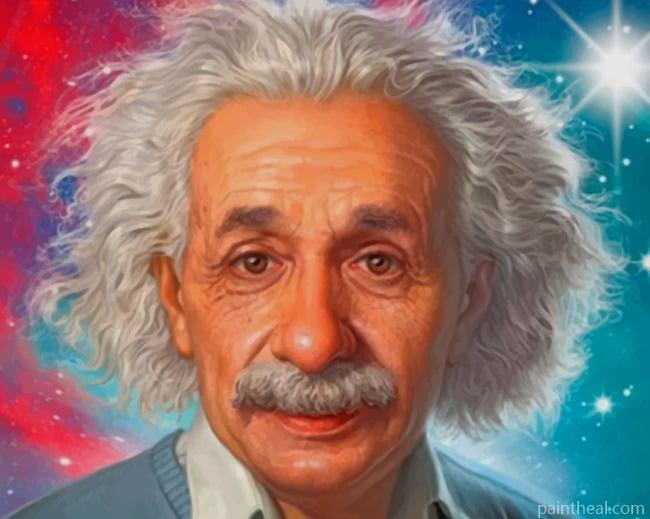 Albert Einstein Portrait Painting By Numbers Kits
