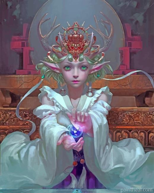 White Angel Painting By Numbers Kits