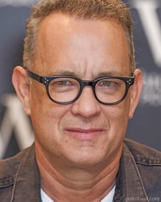 Tom Hanks Wearing Glasses Painting By Numbers Kits