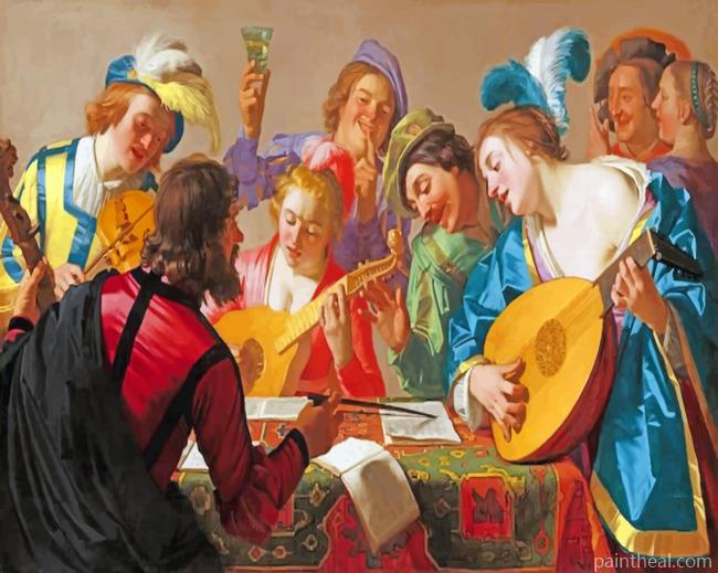Renaissance Music Period Painting By Numbers Kits