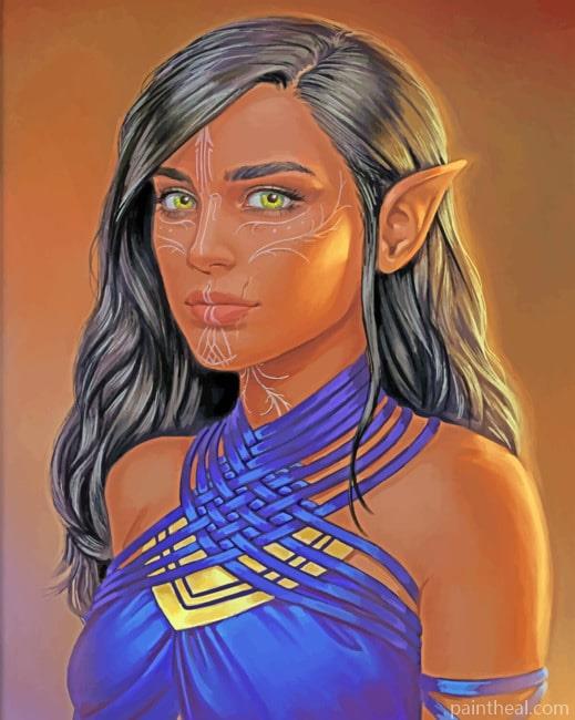 African Elf Painting By Numbers Kits