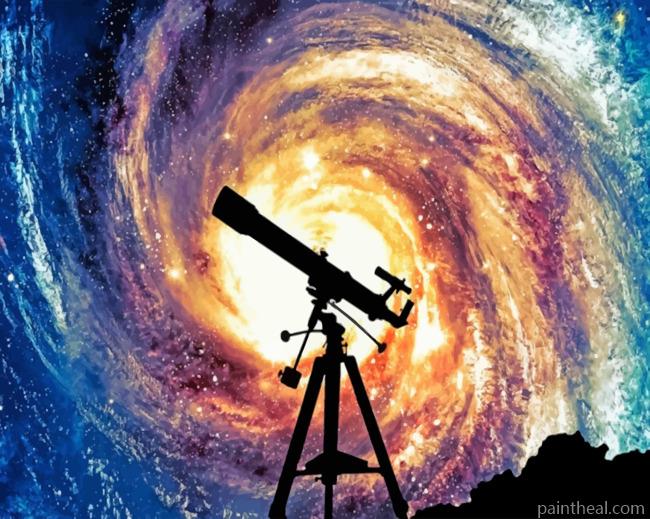 Galaxy Telescope Painting By Numbers Kits