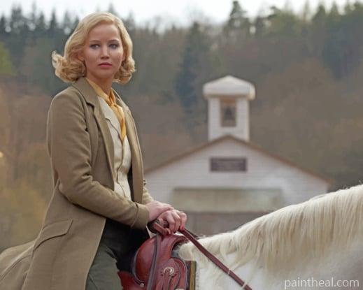 Jennifer Lawrence On Horse Painting By Numbers Kits
