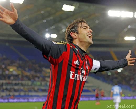 Ricardo Kaka In Ac Milan Painting By Numbers Kits