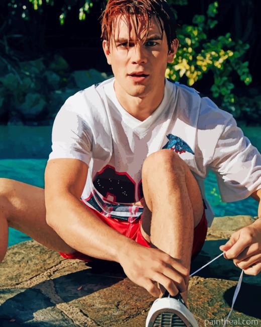 Handsome Kj Apa Painting By Numbers Kits
