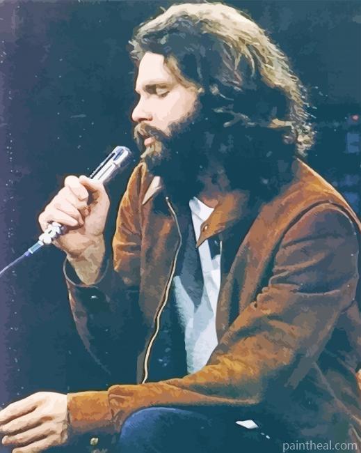 Jim Morrison Singing Painting By Numbers Kits
