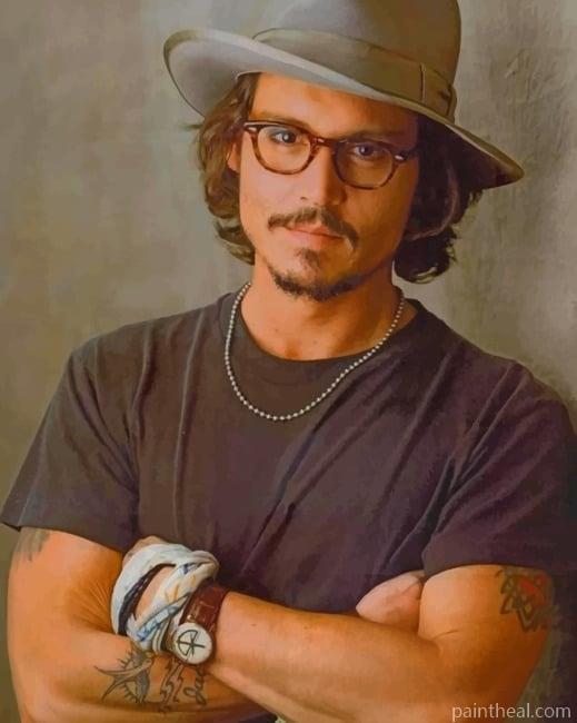 Tattooed Johnny Depp Painting By Numbers Kits