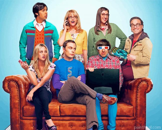 The Big Bang Theory Characters Painting By Numbers Kits