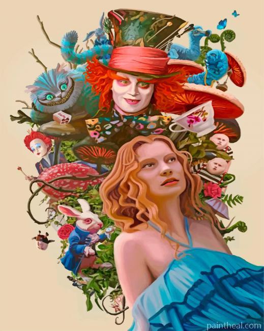 Alice In Wonderland Painting By Numbers Kits