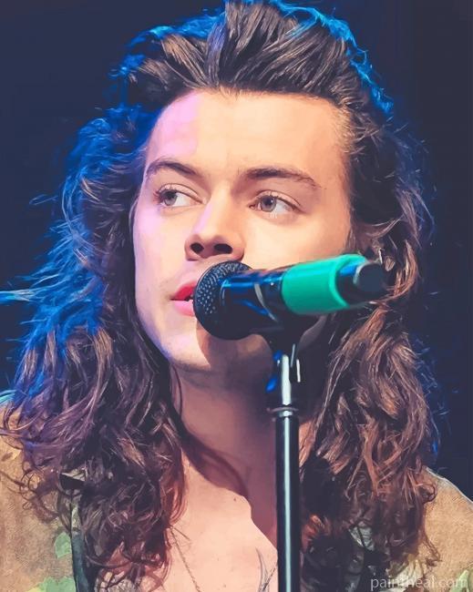 Harry Styles Singing Painting By Numbers Kits