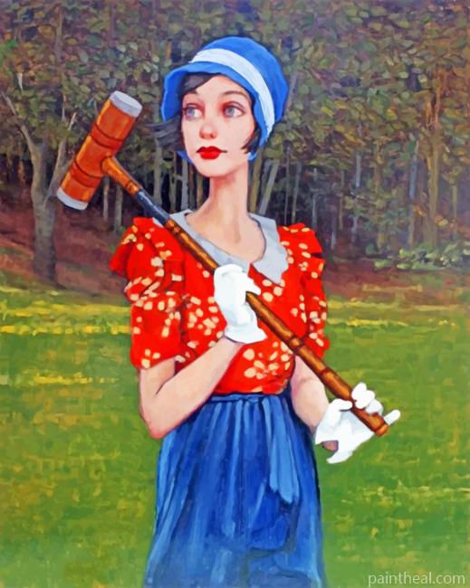 Aesthetic Classy Woman Painting By Numbers Kits