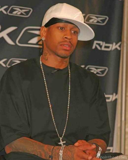 Allen Iverson Clothes Style Painting By Numbers Kits