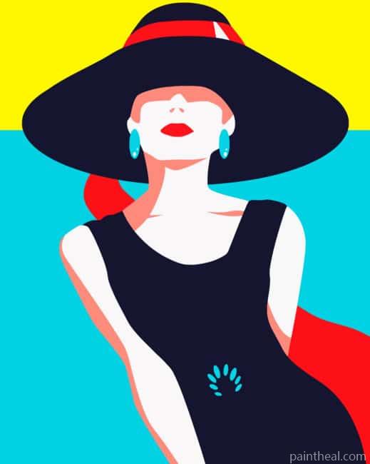 Illustration Fashion Girl Painting By Numbers Kits