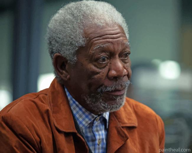 Actor Morgan Freeman Painting By Numbers Kits