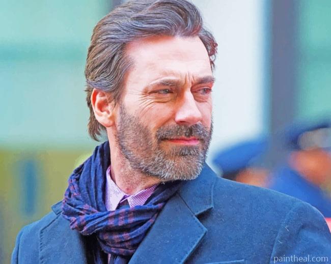 Actor Jon Hamm Painting By Numbers Kits