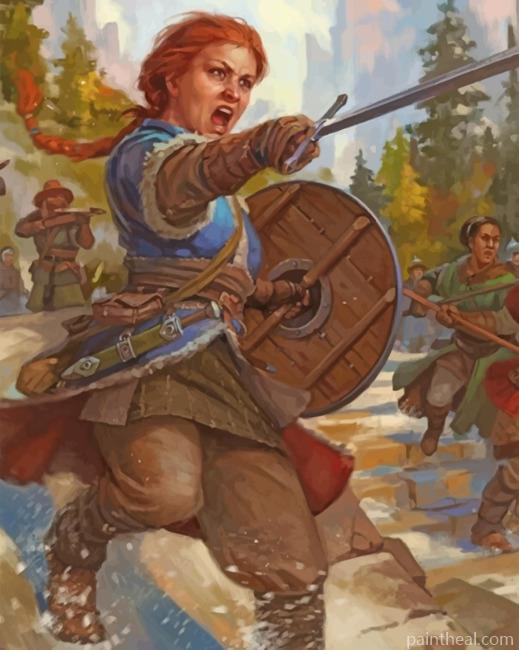 Brave Woman Painting By Numbers Kits