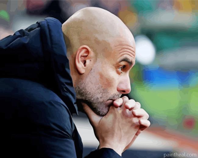 Pep Guardiola Thinking Painting By Numbers Kits