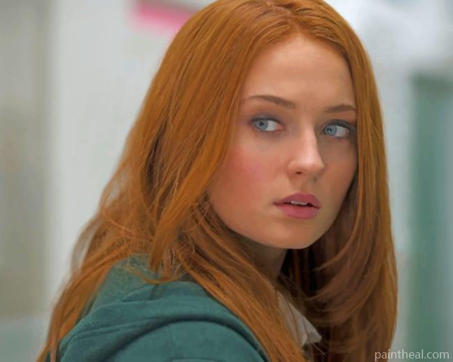 Actress Sophie Turner Painting By Numbers Kits