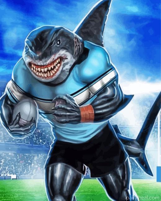 Cronulla Sutherland Sharks Art Painting By Numbers Kits