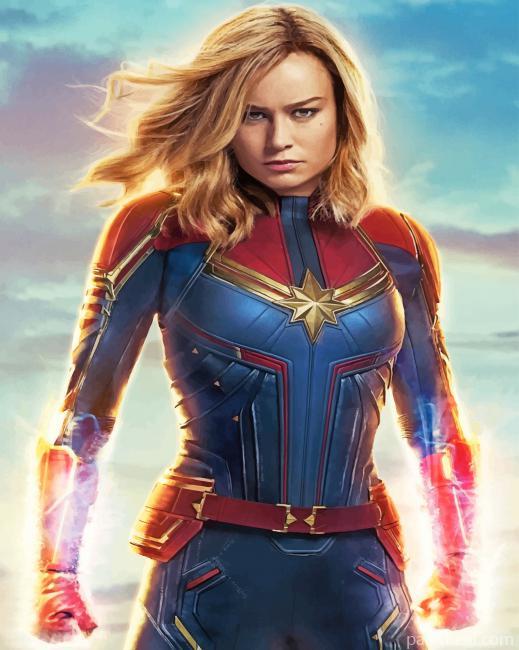 MCU Captain Marvel Painting By Numbers Kits