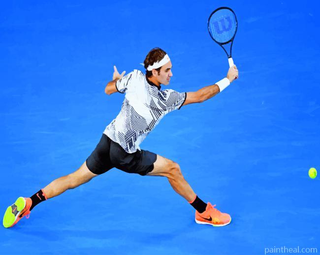 Roger Federer The Champion Painting By Numbers Kits