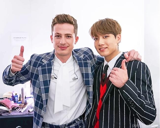 Charlie Puth And Jungkok Painting By Numbers Kits