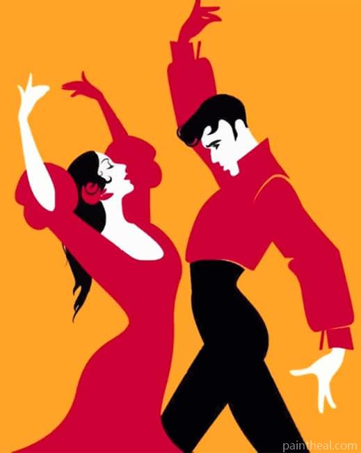 Flamenco Dancers Painting By Numbers Kits
