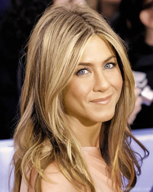 The Actress Jennifer Aniston Painting By Numbers Kits