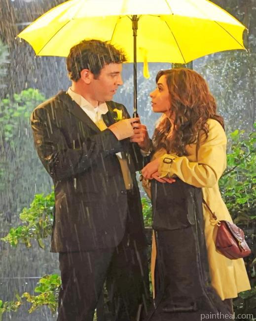 Ted Mosby And His Wife Tracy Painting By Numbers Kits