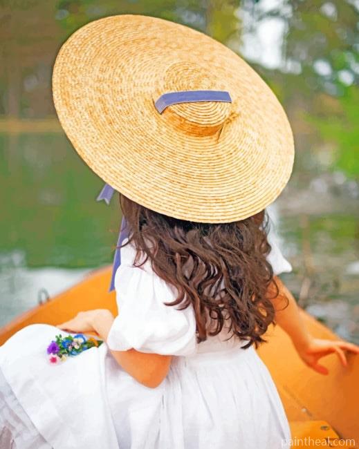 Girl With Sunhat Painting By Numbers Kits