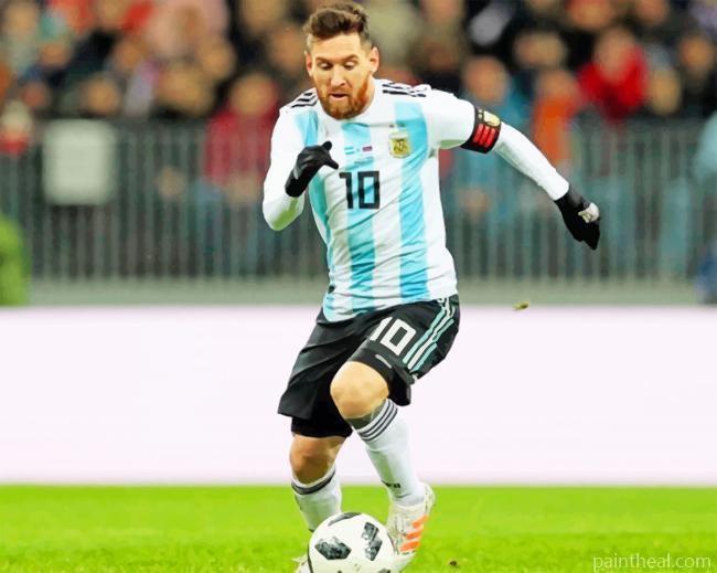 Lionel Messi Player Painting By Numbers Kits