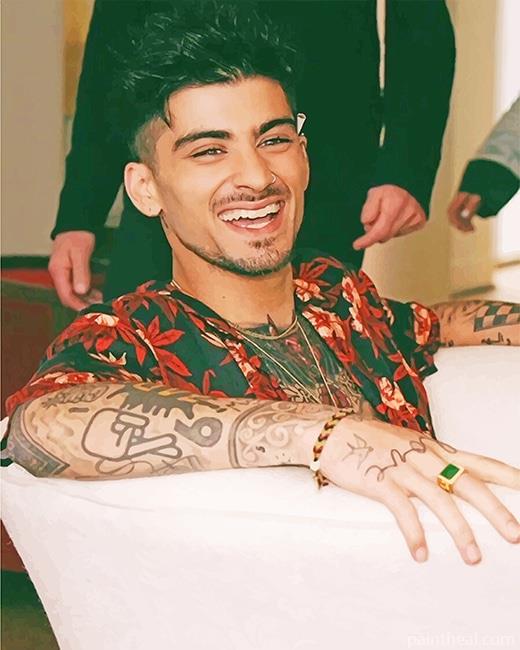 Zayn Malik Smiling Painting By Numbers Kits
