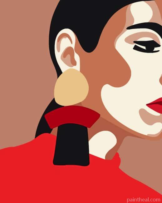 Fashion Girl Painting By Numbers Kits