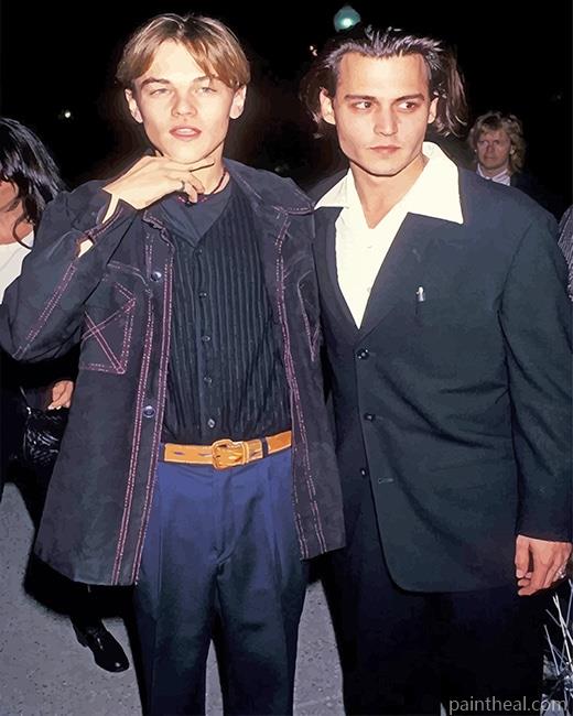 Johnny Depp Leonardo DiCaprio Painting By Numbers Kits