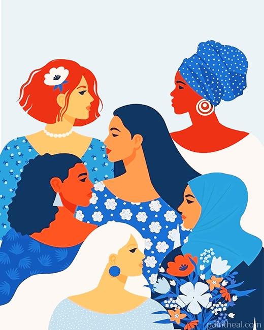 All Women Are Beautiful Painting By Numbers Kits