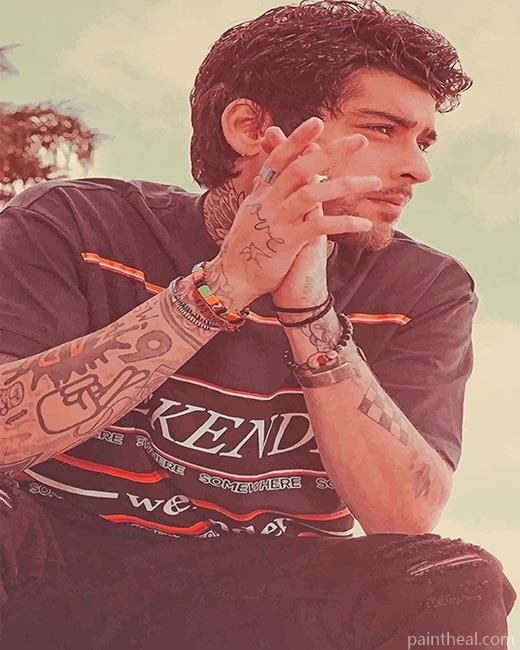 Tattooed Zayn Malik Painting By Numbers Kits