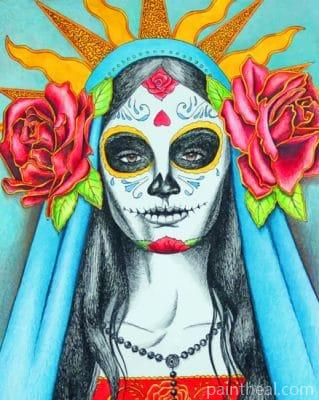 Sugar Skull Woman – 5D Diamond Paintings Painting By Numbers Kits
