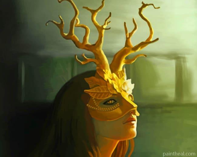 Beauty In Mask Painting By Numbers Kits