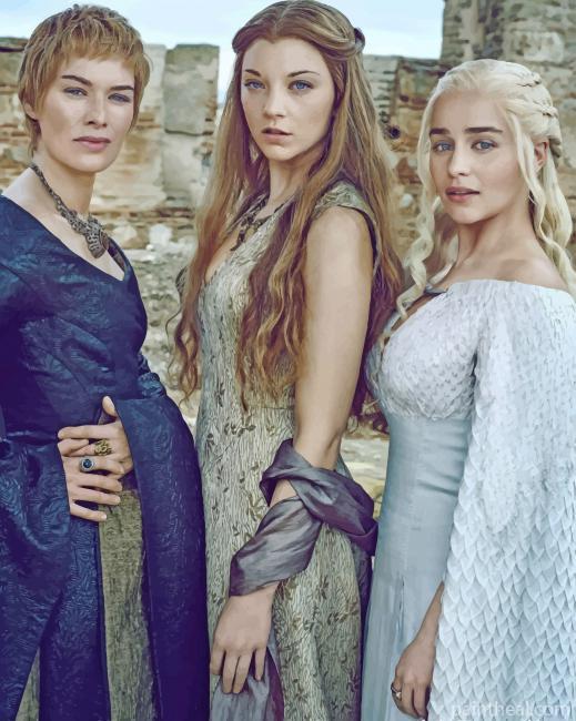 Margaery Cersei Daenerys Painting By Numbers Kits