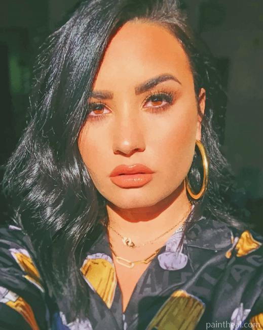 Singer Demi Lovato Painting By Numbers Kits