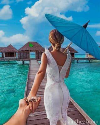Let’s Stay In Maldives Forever – 5D Diamond Painting Painting By Numbers Kits