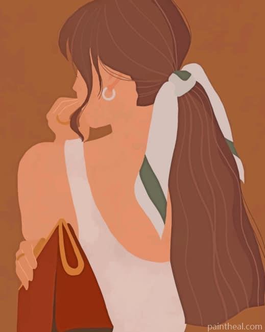 Fashion Woman Illustration Painting By Numbers Kits